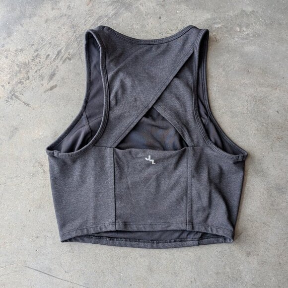 JoyLab Black and Purple Crop Top Tank Long Line Bra Bundle medium - Picture 3 of 8